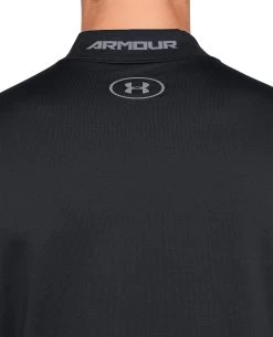 Under Armour Men's ColdGear Armour Mock Neck Long Sleeve Shirt -Ball Games Comprehensive Shop 1320805 001 BlackSteel MODDET alt1
