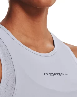 Under Armour Women's Iso-Chill Softball Tank -Ball Games Comprehensive Shop 1364094 Grey MODDET