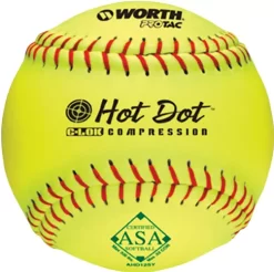 Worth 12" ASA Hot Dot Slowpitch Softball