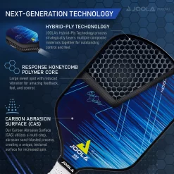 JOOLA Ben John's Hyperion CAS 16 Mm Pro Pickleball Paddle -Ball Games Comprehensive Shop 18500J Blue TEC alt2