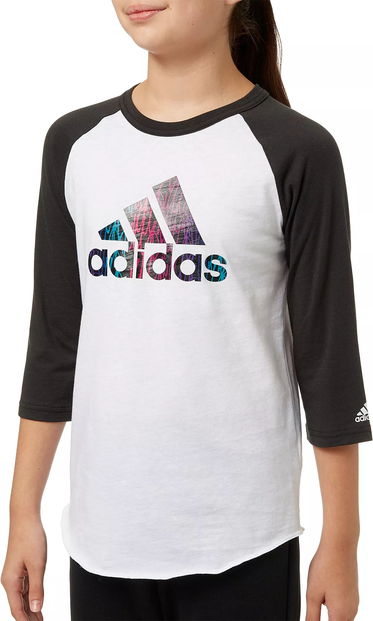Adidas Girls' Destiny ¾ Sleeve Softball Graphic Shirt 3 Adidas Girls' Destiny ¾ Sleeve Softball Graphic Shirt