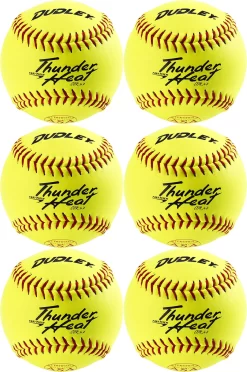 Dudley 11” ASA Thunder Heat Fastpitch Softballs - 6 Pack