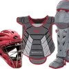 Mizuno Women's Samurai Softball Catcher's Set -Ball Games Comprehensive Shop 19MIZWSMRCTCHFPSTCTC Grey Cardinal