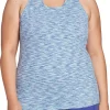 DSG Women's Plus Size Performance Tight Fit Tank Top -Ball Games Comprehensive Shop 19QYFWPRFTNKTGHTFWAA Capri Sea