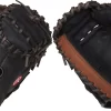 Rawlings 32.5'' Premium Series Catcher's Mitt 2 Rawlings 32.5'' Premium Series Catcher's Mitt -Ball Games Comprehensive Shop 19RAWAPRMM325BKCMCTM Black