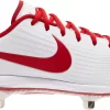 Nike Women's Lunar Hyperdiamond 3 Pro Metal Fastpitch Softball Cleats 1 Nike Women's Lunar Hyperdiamond 3 Pro Metal Fastpitch Softball Cleats -Ball Games Comprehensive Shop 20NIKWLNRHYPRDMNDSTL White Red