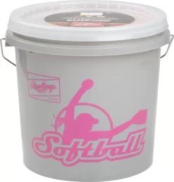 Rawlings 10'' Practice Fastpitch Softball Bucket - 18 Pack