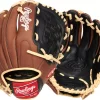 Rawlings Youth 11.5'' Premium Series Glove 2 Rawlings Youth 11.5'' Premium Series Glove -Ball Games Comprehensive Shop 21RAWBPRMM115BRNBBGL Brown Black