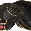 Rawlings 32.5'' GG Elite Series Catcher's Mitt -Ball Games Comprehensive Shop 21RAWMGG325BLKGLDFPG Black Gold