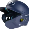 Rawlings Senior MACH Baseball Batting Helmet W/ Adjustable Face Guard -Ball Games Comprehensive Shop 21RAWUMCHDJSTJWGRBTH Navy