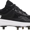Under Armour Women's Glyde Metal Fastpitch Softball Cleats -Ball Games Comprehensive Shop 21UARAGLYDMTBLKWHCLT Black White