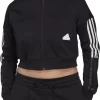 Adidas Women's Sportswear Tiro Cropped Track Jacket -Ball Games Comprehensive Shop 22ADIWNWSPRTSWRTRAPT Black