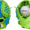 Marucci 8.5" Youth Backyard Tee Ball Glove & Ball -Ball Games Comprehensive Shop 22MCCYBYBGPBFPLHXCTM Blue Green 1