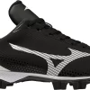 Mizuno Women's Wave Finch LightRevo TPU Softball Cleats -Ball Games Comprehensive Shop 22MIZWWVFNCHLGHTRCLT Black White