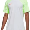 Nike Men's Dri-FIT Strike Short-Sleeve Soccer Shirt -Ball Games Comprehensive Shop 22NIKMMNKDFSTRKTPNST Pure Platinum Volt
