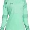 Nike Women's Therma-Fit Strike Winter 1/2 Zip Drill Long-Sleeve Shirt -Ball Games Comprehensive Shop 22NIKWSTRKWNTRHZDAPT Green Glow