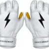 Bruce Bolt Youth Short Cuff Gold Palm Batting Gloves -Ball Games Comprehensive Shop 22XRABBBYTHSHRTCFBAS White