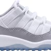 Air Jordan 11 Low Retro Toddler Basketball Shoes -Ball Games Comprehensive Shop 23JDNYRTR11LWWHTBKDSA Grey Blue White