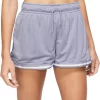 Nike Women's Sportswear Essentials Mesh Mid-Rise Shorts -Ball Games Comprehensive Shop 23NIKWSSNTLMSHMRSAPB Indigo Haze