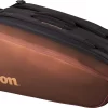 Wilson Super Tour Pro Staff V14 15-Pack Tennis Bag -Ball Games Comprehensive Shop 23WILUSPRTR15PKPRTNN Bronze