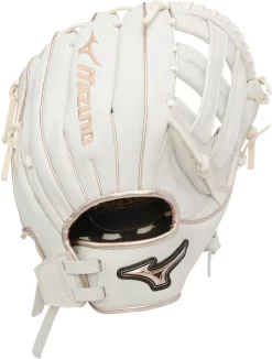 Mizuno 12'' MVP Select Series Fastpitch Glove 8 Mizuno 12'' MVP Select Series Fastpitch Glove -Ball Games Comprehensive Shop 313011R WhiteRoseGold BCK