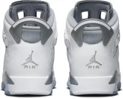 Air Jordan 6 Retro Kids' Grade School Basketball Shoes 14 Air Jordan 6 Retro Kids' Grade School Basketball Shoes -Ball Games Comprehensive Shop 384665 100 WhiteGrey BCK