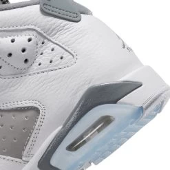 Air Jordan 6 Retro Kids' Grade School Basketball Shoes 17 Air Jordan 6 Retro Kids' Grade School Basketball Shoes -Ball Games Comprehensive Shop 384665 100 WhiteGrey DET alt1