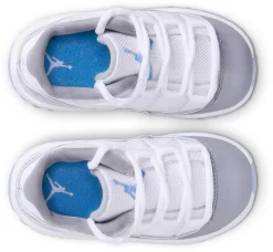 Air Jordan 11 Low Retro Toddler Basketball Shoes -Ball Games Comprehensive Shop 505836 140 GreyBlueWhite TOP