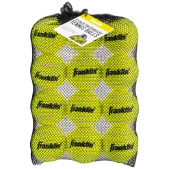Franklin Pressureless Tennis Balls – 12 Pack -Ball Games Comprehensive Shop 52092T NOCOLOR REG