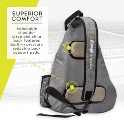 Franklin Pickleball-X Elite Performance Sling Bag -Ball Games Comprehensive Shop 52823 Gray DET alt4