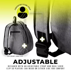 Franklin Padel Tennis Sling Bag 13 Franklin Padel Tennis Sling Bag -Ball Games Comprehensive Shop 52891 GreyBlack DET alt1