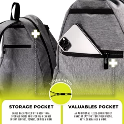 Franklin Padel Tennis Sling Bag 14 Franklin Padel Tennis Sling Bag -Ball Games Comprehensive Shop 52891 GreyBlack DET alt2