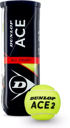 Dunlop Ace All Court 3-Ball Can -Ball Games Comprehensive Shop 601351 NOCOLOR FRT alt1