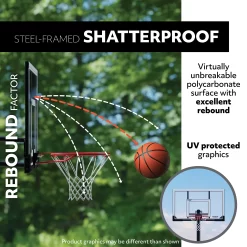 Lifetime 50” All Star Portable Basketball Hoop 17 Lifetime 50” All Star Portable Basketball Hoop -Ball Games Comprehensive Shop 90492Z NOCOLOR DET