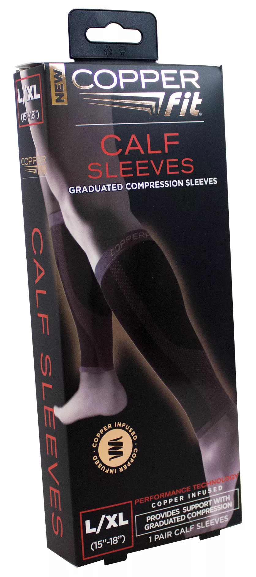 Copper Fit Copper Infused Calf Sleeves 4 Copper Fit Copper Infused Calf Sleeves - Image 2
