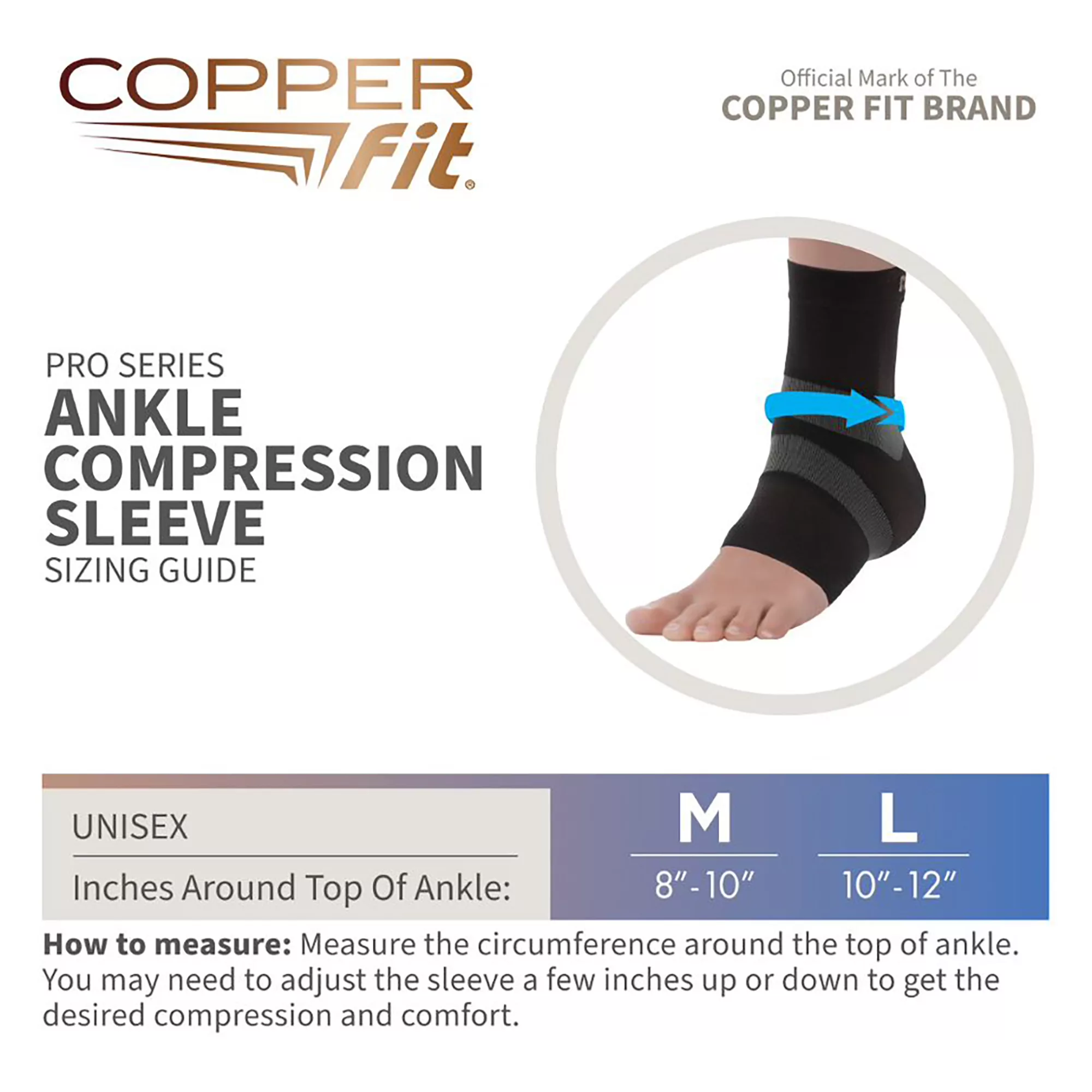 Copper Fit Pro Series Ankle Sleeve 8 Copper Fit Pro Series Ankle Sleeve - Image 6