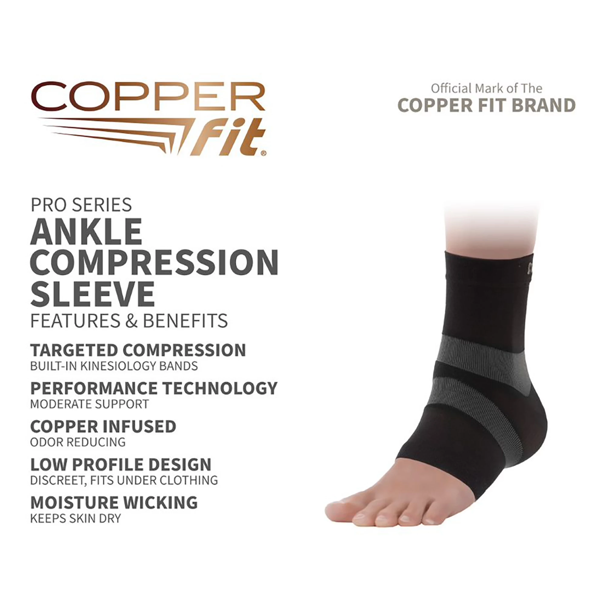 Copper Fit Pro Series Ankle Sleeve 7 Copper Fit Pro Series Ankle Sleeve - Image 5