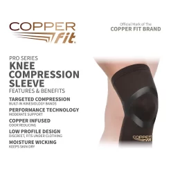 Copper Fit Pro Series Knee Sleeve 14 Copper Fit Pro Series Knee Sleeve -Ball Games Comprehensive Shop CFPROKN NOCOLOR TEC