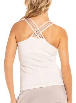 Lucky In Love Women's Double Cross Cami With Bra -Ball Games Comprehensive Shop CT349 155 Wcom MODBCK