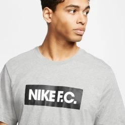 Nike Men's F.C. Soccer Graphic T-Shirt -Ball Games Comprehensive Shop CT8429 063 DkGreyHeather MODDET