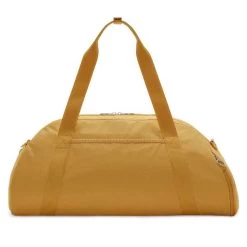 Nike One Club Women's Training Duffel Bag -Ball Games Comprehensive Shop CV0062 725 WhtGoldWhtGoldEarth BCK