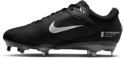 Nike Women's Hyperdiamond 4 Elite Metal Fastpitch Softball Cleats -Ball Games Comprehensive Shop CZ5917 010 BlackWhite INS