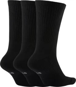 Nike Everyday Crew Basketball Socks - 3 Pack -Ball Games Comprehensive Shop DA2123 010 BlackWhite BCK