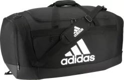 Adidas Defender IV Large Duffel Bag -Ball Games Comprehensive Shop DEFENDERIVLG 5151781 BlackWhite DET
