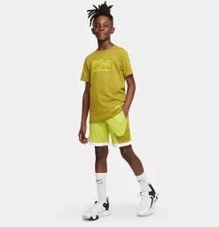 Nike Boys' Dri-FIT Basketball Shorts -Ball Games Comprehensive Shop DM8186 308 BrightCactusWhite MODSTL