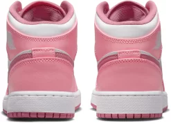 Jordan Kids' Grade School Air Jordan 1 Mid Basketball Shoes -Ball Games Comprehensive Shop DQ8423 616 CoralWhite BCK