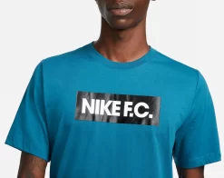 Nike Men's F.C Soccer T-Shirt -Ball Games Comprehensive Shop DR7731 301 GreenAbyss MODDET