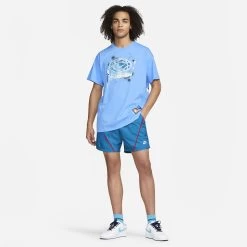 Nike Men's Max 90 Basketball T-Shirt -Ball Games Comprehensive Shop DV9630 412 UniversityBlue MODSTL