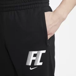 Nike Men's Dri-FIT F.C. Fleece Soccer Pants -Ball Games Comprehensive Shop DV9801 010 Black MODDET alt1
