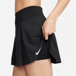 Nike Women's Dri FIT Advantage Tennis Skort -Ball Games Comprehensive Shop DX1421BW BlackWhite MODSDE